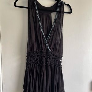FREE PEOPLE Deep V Tank Top
